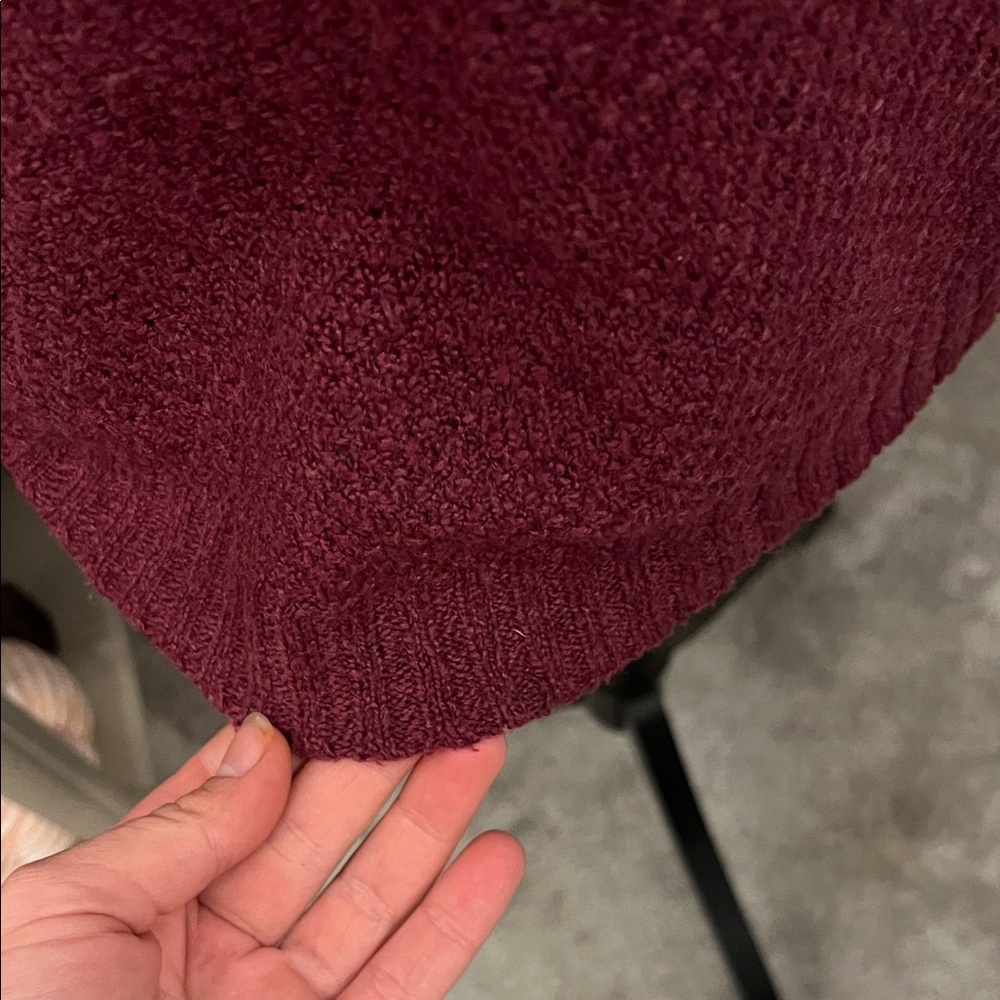 Pink Clover Deep Red Crew Neck Sweater - Picture 5 of 6